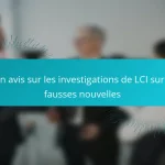 Mon avis sur les investigations de LCI sur les fausses nouvelles