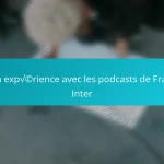 Mon expérience avec les podcasts de France Inter