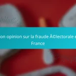 Mon opinion sur la fraude électorale en France